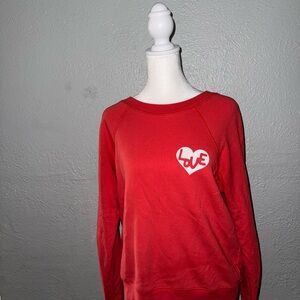 SPIRITUAL GANGSTER Heart Forever Raglan Sleeve‎ Sweatshirt Size Small
